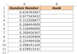 generate unique random numbers in excel