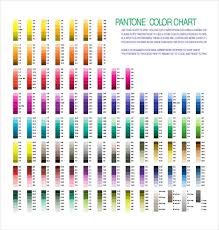 9 pantone color chart templates free