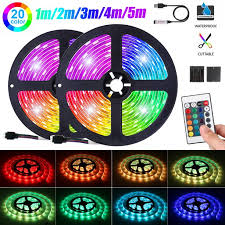 Rgb Led Strip Lights 16 4ft 13 2 9 9 6 6 3 3ft Battery Powered Color Changing Light Strip With 24key Controller Waterproof Rgb Led Battery Rope Lights Dimmable For Home Yard Balcony Walmart Com Walmart Com