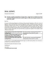 4 real estate announcement letter