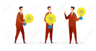 If you give your client a buyout of all rights in the character, it is possible that new characters drawn in a very similar way could be seen as an infringement of the original character that your client now owns. Men Holding Light Bulbs Cartoon Characters Set Patent Office Lawyer Profession Brainstorm Creative Idea Generation Business Innovation Start Up Planning Successful Entrepreneurship Royalty Free Cliparts Vectors And Stock Illustration Image
