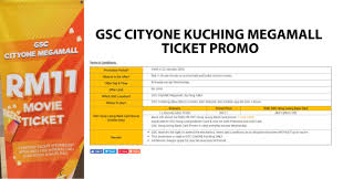 Golden screen cinema (gsc) mempelawa warganegara malaysia yang berkelayakan dan memenuhi syarat untuk menjadi sebahagian daripada syarikat terkemuka di malaysia iaitu gsc. Promosi Tiket Wayang Gsc Cityone Kuching Serendah Rm11 Setiap Hari