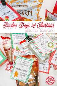 12 days of christmas teacher gift ideas
