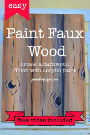 We'll cover all the topics including prepping your wood, painting it evenly, and sealing in the color to keep it fresh for many years to come. Paint Faux Wood Grain In Acrylics Pamela Groppe Art