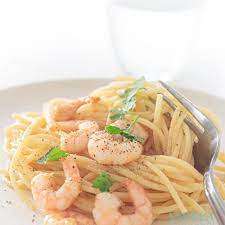 Spaghetti With Shrimp And Bacon Resep Dengan Gambar  gambar png