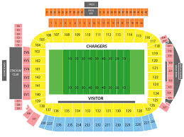 Chargers Stadium Seating Map Stubhub Center Chargers Seating