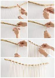 super easy diy macrame wall hanging