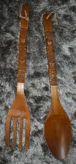 Carved Wooden Fork Amp Spoon