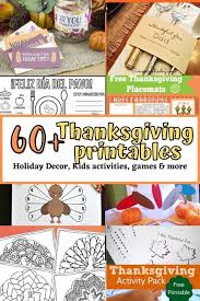 60 free thanksgiving printables