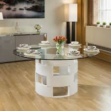 Clear Glass Dining Table 1600mm