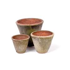 aged victorian planters small scale