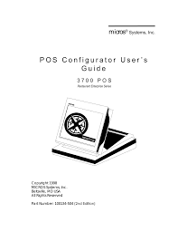 Micros Systems 3700 Pos User S Guide Manualzz Com