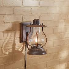 Rustic Lantern Wall Sconce Antique