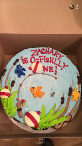 A fish cake for john. Fishing Cake Fishing Themed Birthday Party Fishing Birthday Party 1st Boy Birthday