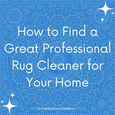 professional rug cleaner