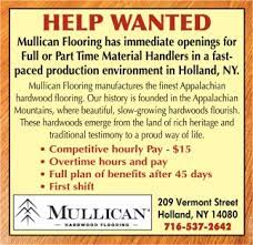 help wanted mullican flooring holland ny