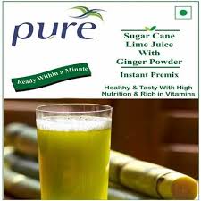 pure green instant sugar cane juice