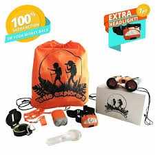 Did you pack enough stuff to keep them entertained? Kids Camping Gear Outdoor Exploration Kit Adventure Toy Explorer Kit For Bo Educational Kitamura Toys Hobbies