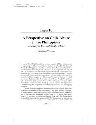 The effect of globalization on philippine culture. Pdf A Perspective On Child Abuse In The Philippines Looking At Institutional Factors