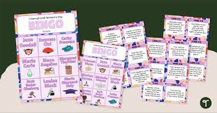 international women s day bingo teach