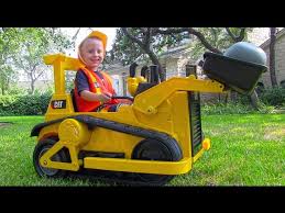 cat ride on bulldozer tractor for kids