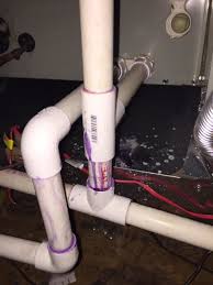 incorrectly installed drain line