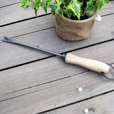 Wood Steel Gardening Tool Hand Weeder