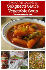 spaghetti sauce vegetable soup