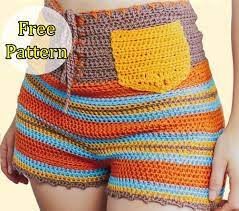 Crochet Summer Shorts Pants Free Patterns Adult Size Instructions gambar png