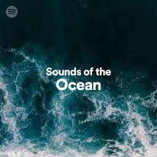 You bensound with a link (in the description for a video). Sounds Of The Ocean Spotify Playlist