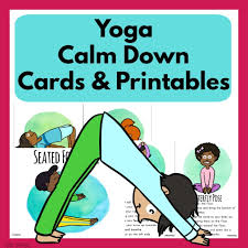 yoga calm down cards and printables