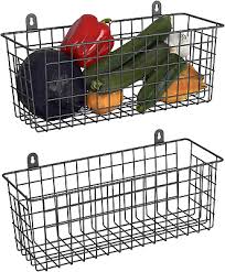 Wire Basket 2 Pack Hanging Wall