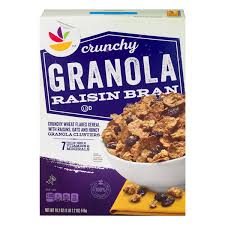 raisin bran cereal crunchy granola