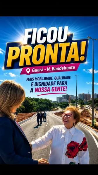 Hoje foi inaugurada a duplicação da via que liga o Guará ao Núcleo Bandeirante, uma obra muito aguardada e que vai trazer mais segurança e fluidez no trânsito da região., Nosso mandato contribuiu para ...
