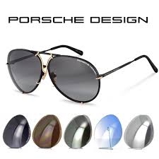 Porsche Design Black Gold Limited Edition 40y P8478 Set 5 Pairs Of Interchangeable Lenses Size66 Sunglasses