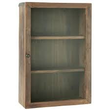 Wall Cabinet W 2 Shelves And Glass Door