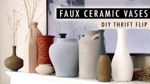 diy faux ceramic vases testing