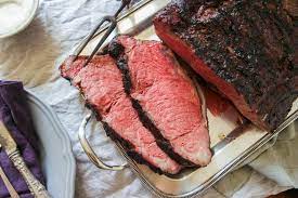 smoked strip loin a great prime rib