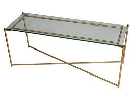 Tv Stand Clear Glass Top Brass Frame