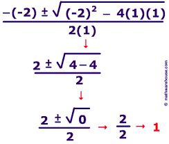 solve quadratic equations step