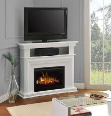 Small White Fireplace Tv Stand Flash