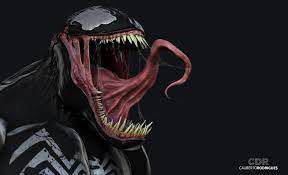 ilration anime 3d venom head