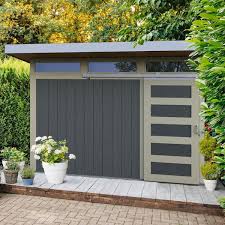 Installed Halcyon 8 Ft X 12 Ft Wooden Shed With Metal Roof