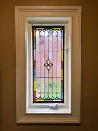 Colorful Border Stained Glass Window