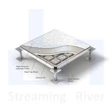 hpl panel streaming river access floor