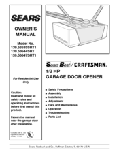 craftsman 139 53647srt1 manuals