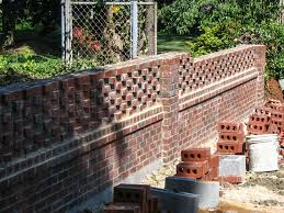 Garden Wall In Painted Brick Provides