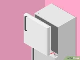 You will see an adjustment bolt on the top of both wheels. How To Change The Side On Which Your Refrigerator Door Opens