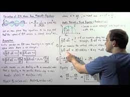 Derivation Of Electromagnetic Waves
