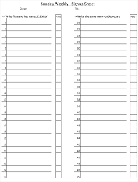 26 Free Sign Up Sheet Templates Excel Word